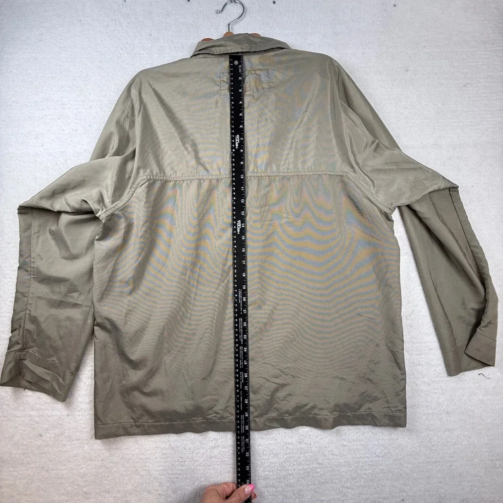 Banana Republic‎ Mens Large Khaki Tan  Windbreaker Jacket gorpcore utility coat